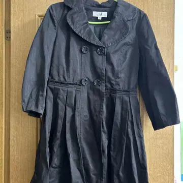 블랙 M 사이즈 트렌치코트