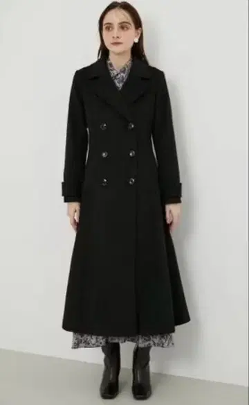 rienda 신데렐라 라인 코트 블랙