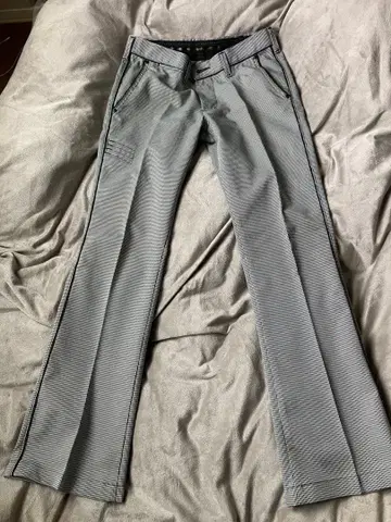 에드윈 그레이 스트라이프 부츠컷 팬츠