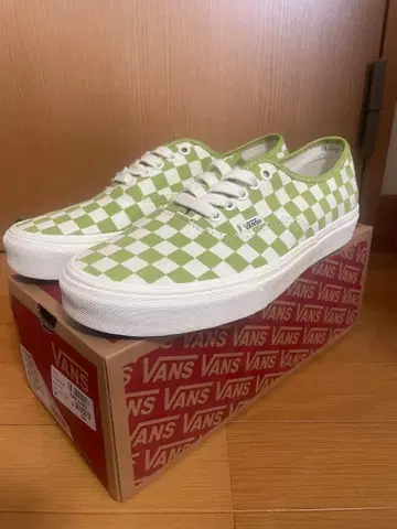 VANS Authentic checkerboard dark citron