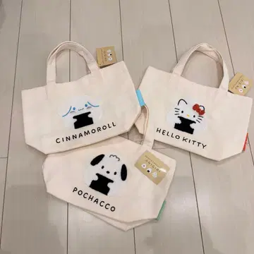 산리오 오니기리 토트백 3종 세트 키티 포차코 시나모롤