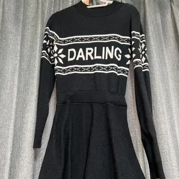 Darich 스노우 모티브 플레어 원피스