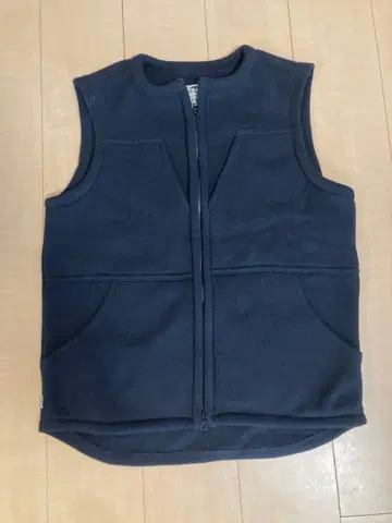 GOWEST 블랙 플리스 집업 베스트