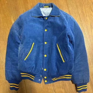 50s-60s Park Regal 코듀로이 바시티 자켓 파랑