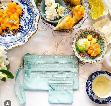 완판템 히토리쯋 레스포 ZIP POUCH SET 비취