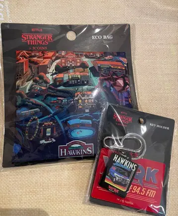 Stranger Things 에코백 & 키링 세트