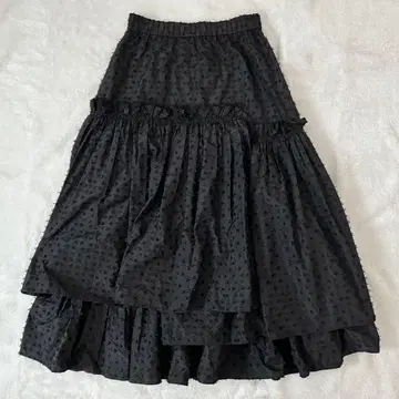 UNITED ARROWS 티어드 개더 스커트