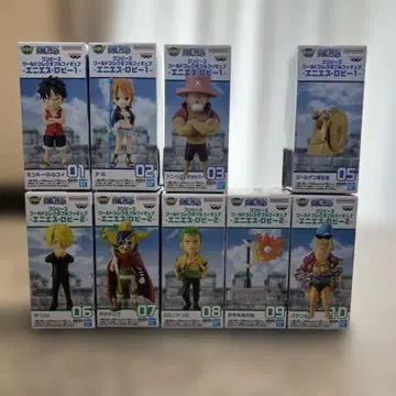 [ 미개봉 ] 원피스 에니에스 로비 월드 컬렉션 9체 세트