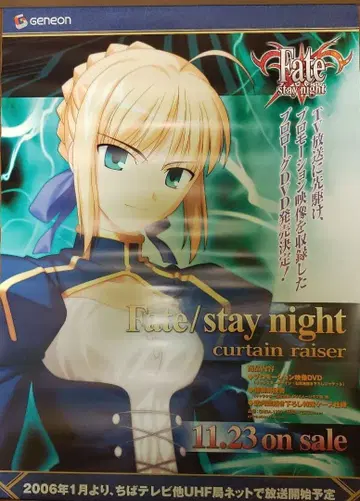 Fate/stay night 커튼 레이저 B2 포스터