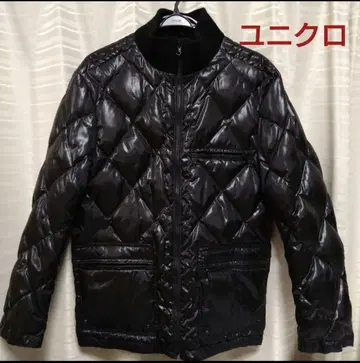 유니클로 블랙 다운 자켓 L 사이즈