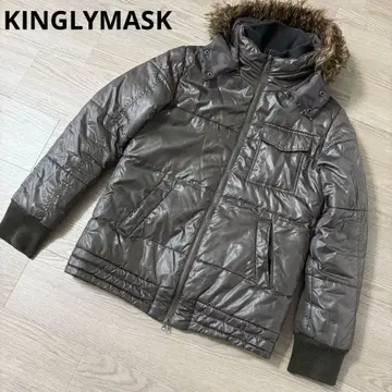 KINGLYMASK 후드 부착 다운 자켓 M 사이즈