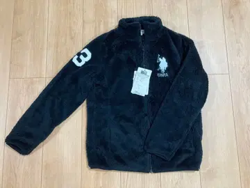 US POLO ASSN 보아 플리스 후드티 M 블랙