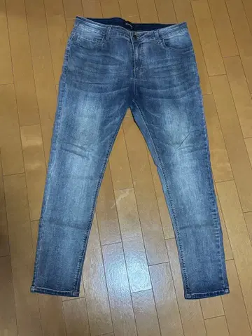 스키니 데님 라이트 블루 타이트 핏 36인치