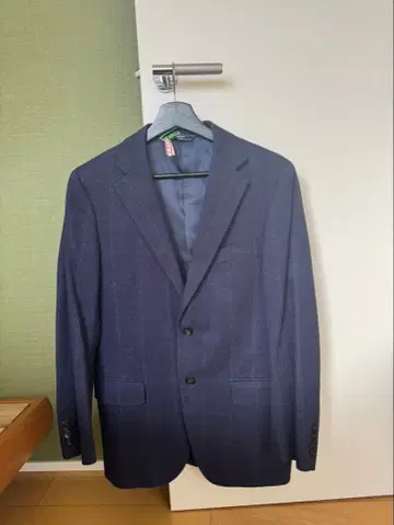 NEWYORKER 에이징 코튼 100% 네이비 색상 자켓