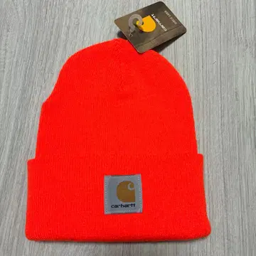 Carhartt 오렌지 니트 모자 칼하트 캐나다제