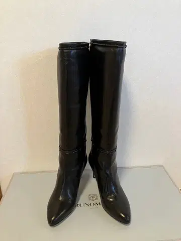 브루노마리 BRUNO MAGLI 블랙 가죽 롱 부츠