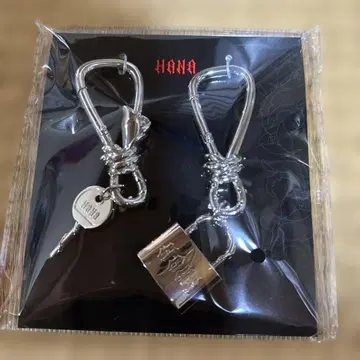 HANA 락형 키링 열쇠 포함 실버