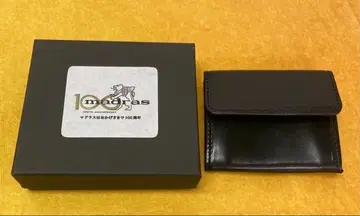 madras 블랙 가죽 코인 케이스 박스 포함 이와타 타카노리