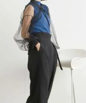 시스루 볼레로 블랙 긴팔