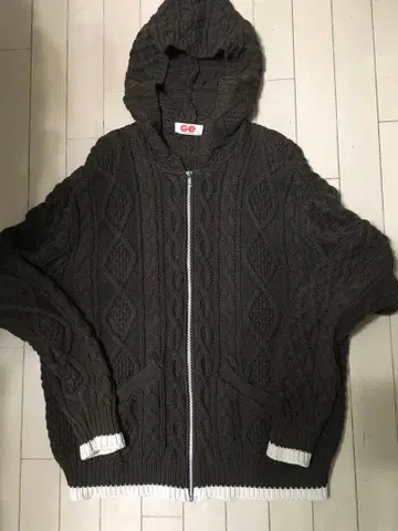 GOOD ENOUGH 피셔맨 니트 후드티 L