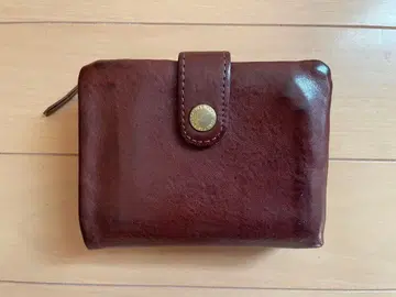 CINQ 산크 이단 접이식 지갑 브라운