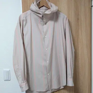 오버 코트 후드 부착 셔츠