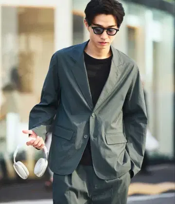 FREAK'S STORE/셋업/테일러드 자켓/차콜 그레이