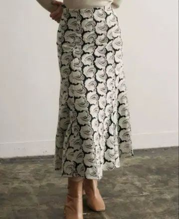 LAGUNAMOON 자수 레이스 롱 스커트