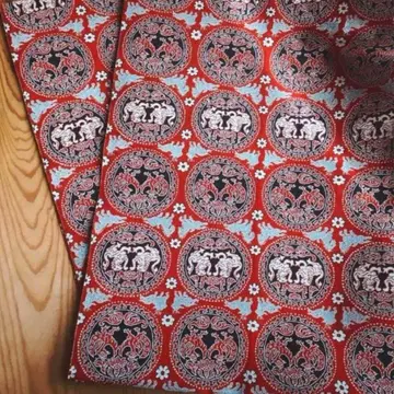 가격 인하 나고야 오비 직물 원문 백호 주작 금 패턴 새상품급