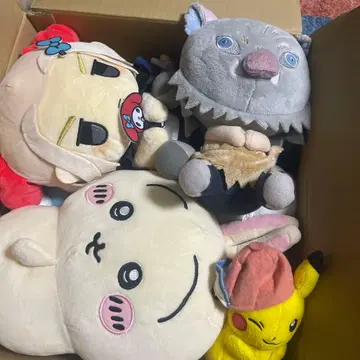 다색 봉제 인형 캐릭터 약 30cm