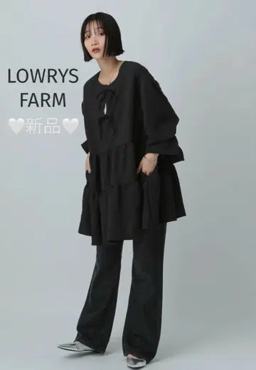 티어드 미니 원피스 LS 여성용 블랙 새상품 블랙 로리즈팜