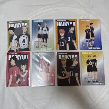 하이큐 플라자 특전 엽서 컴플리트 8장 세트