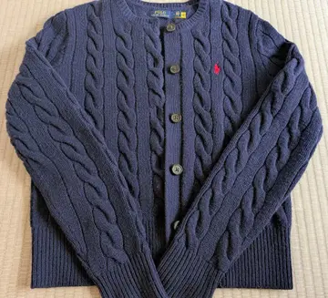 [ 새상품급 ] 랄프 로렌 케이블 니트 가디건 네이비