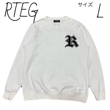 아담 저글러 RTEG 맨투맨 사이즈 L 자수 트레이닝복 화이트