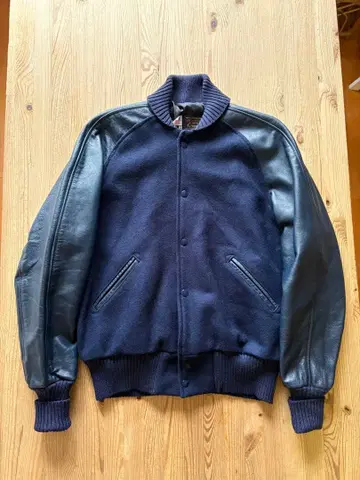 skookum usa 올 네이비 바시티 자켓 40 L 원톤 헤치마