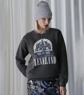 GOOD ROCK SPEED) 스포츠 프린트 맨투맨 새상품급