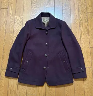 버건디 (와인 레드 색상) 하프 자켓