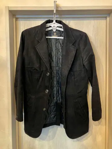 스웨이드 원단 자켓