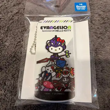 에반게리온 산리오 헬로키티 콜라보 슬라이드식 잡화 케이스