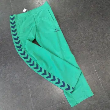 [택 포함 새상품 hummel] 트랙 팬츠 그린 네이비 데드스탁