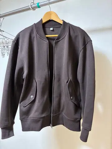 헤비 웨이트 맨투맨 리브 블루종 GU