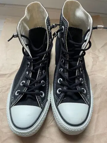 ALL STAR 블랙 하이컷 스니커즈