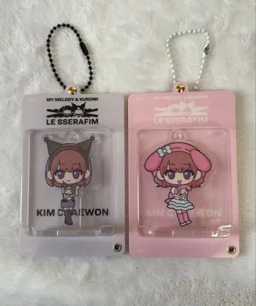 LE SSERAFIM 채원 아크릴 키링 마이멜로디 쿠로미