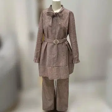 기모노 리메이크 핑크 계열 벨트 포함 셋업