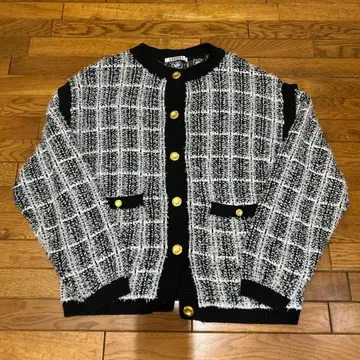 SNIDEL 체크 무늬 가디건