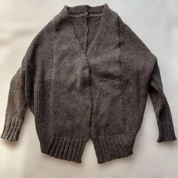 TANG 브라운 니트 가디건 변형 사이즈 38