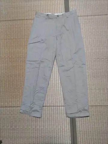 LLbean 체크 무늬 총 안감 카키 치노 팬츠 33x30