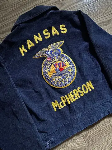 컨디션 최상 정품 90s ~ 초진한 네이비 FFA 자켓 lot103-38