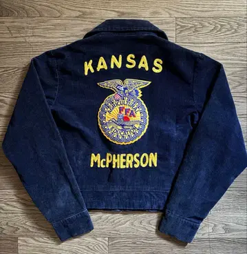 컨디션 최상 정품 90s ~ 초진한 네이비 FFA 자켓 lot103-38