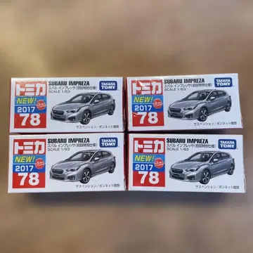 [ 4대 세트 ] 미개봉품 토미카 78회 초회 특별 사양 스바루 임프레자